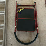 Aluminum extension ladder and red folding step stool - thumbnail 2 of 6