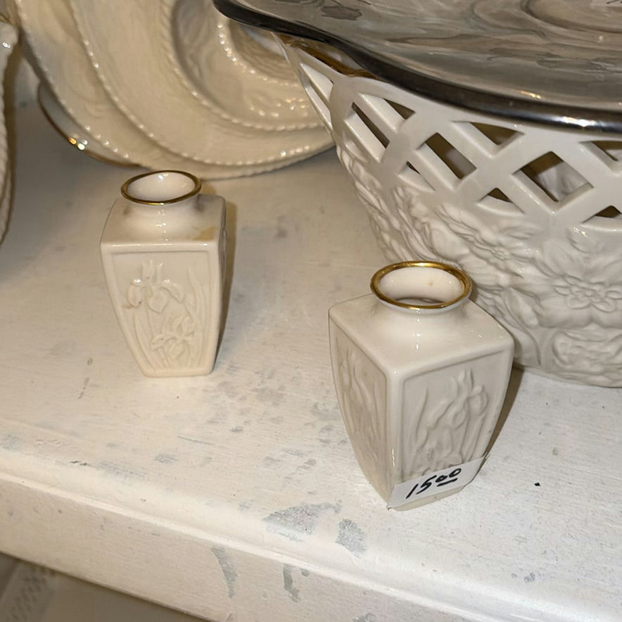 Lenox White Porcelain Decorative Set with Gold Trim - image 4 of 13