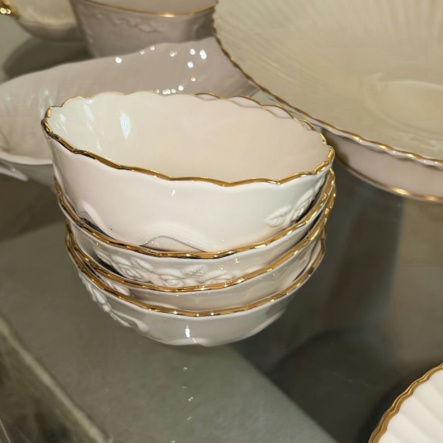 Lenox porcelain dinnerware collection with gold trim - image 8 of 27