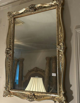 Pair of ornate gold-framed mirrors - Image 1 of 5