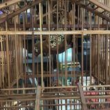 Tall multi-level wooden bird cage set - thumbnail 2 of 5