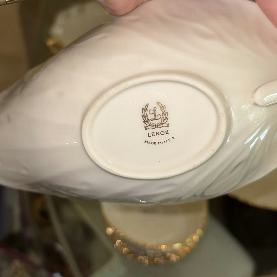 Lenox porcelain dinnerware collection with gold trim - image 10 of 27