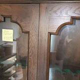Dark wood gun cabinet with glass doors - thumbnail 6 of 7