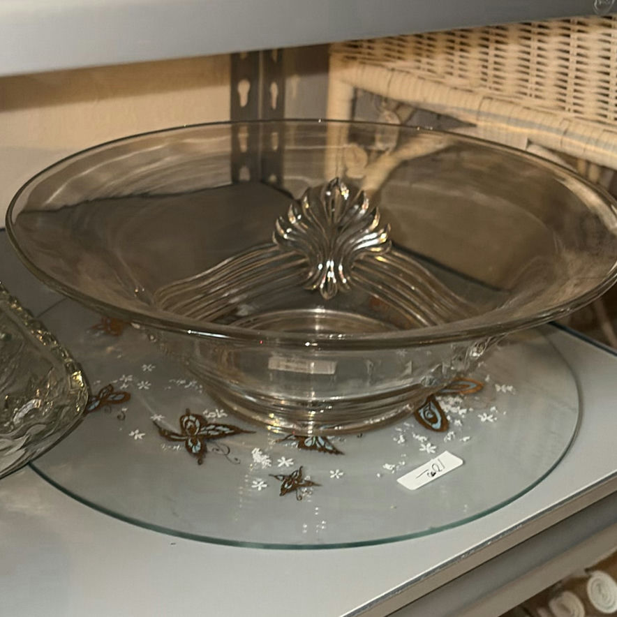 Assorted glassware and ceramic serving dishes - image 7 of 10