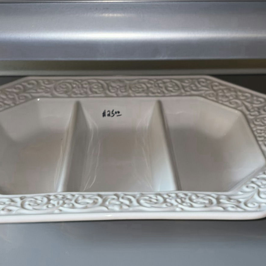 Glass platter and assorted porcelain dinnerware - image 6 of 6