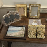 Assorted decorative frames, wall art, and sculptural accents - thumbnail 1 of 6