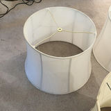 3 white fabric lampshades - thumbnail 3 of 4