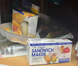 Glass cake stands, ornate metal stands, jars, and sandwich maker kit - thumbnail 3 of 5