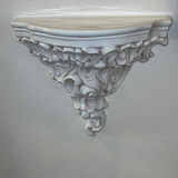 Deer wall art, brass-weight pendulum clock, and ornate corbel shelf - thumbnail 3 of 4