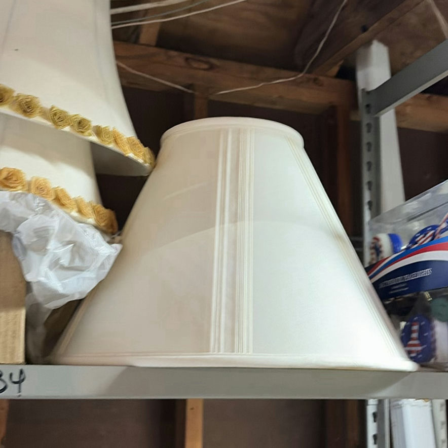 Decorative lamp shades, patriotic lights, and handheld sander - image 2 of 4