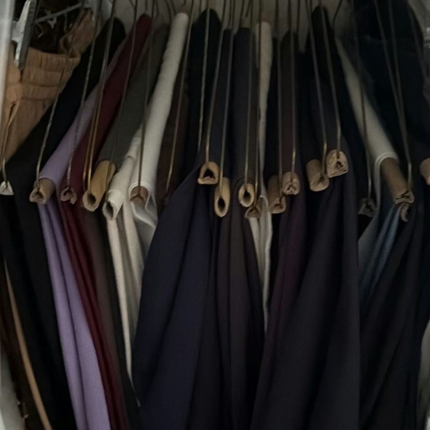 Portable wardrobe closet with hanging clothes - image 5 of 7