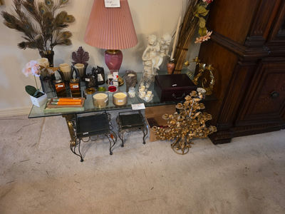 Coffee Table and items - Image 1 of 1
