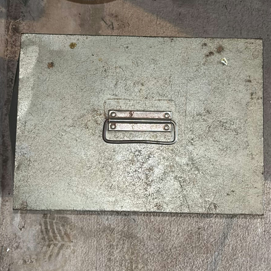 Metal box filled with assorted kitchen utensils - image 4 of 5