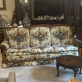 Vintage floral upholstered sofa set - thumbnail 4 of 13