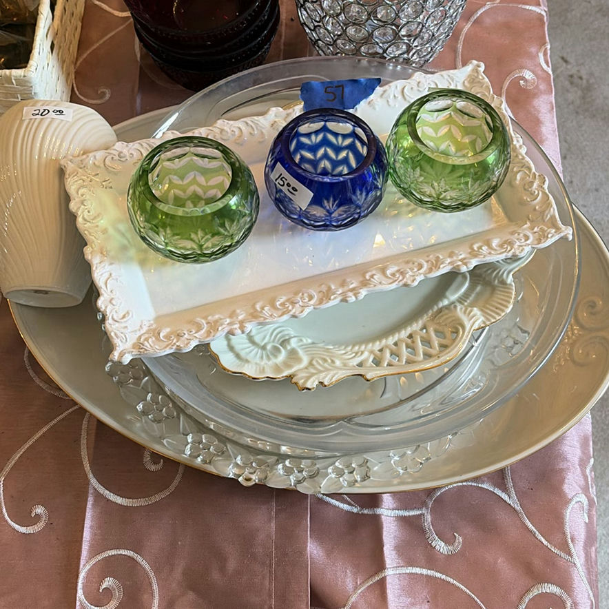 Assorted glassware and ceramic dinnerware - image 1 of 9