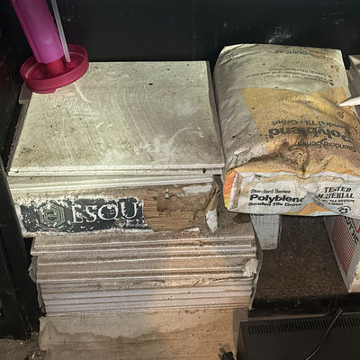 Tile installation materials: cement backer boards, grout, and caulk - Image 1 of 3