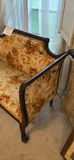 Vintage floral-printed wood-framed settee - thumbnail 4 of 4