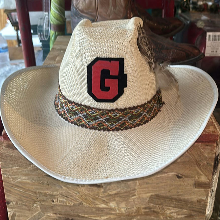 Snake-skin Western boots with a white cowboy hat - image 7 of 7