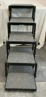 Pet Loader folding pet stairs with five carpeted steps - Image 1 of 5