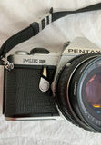 Two vintage film cameras: Kodak Vigilant Junior Six-20 folding camera and Pentax ME Super 35mm SLR - thumbnail 4 of 6