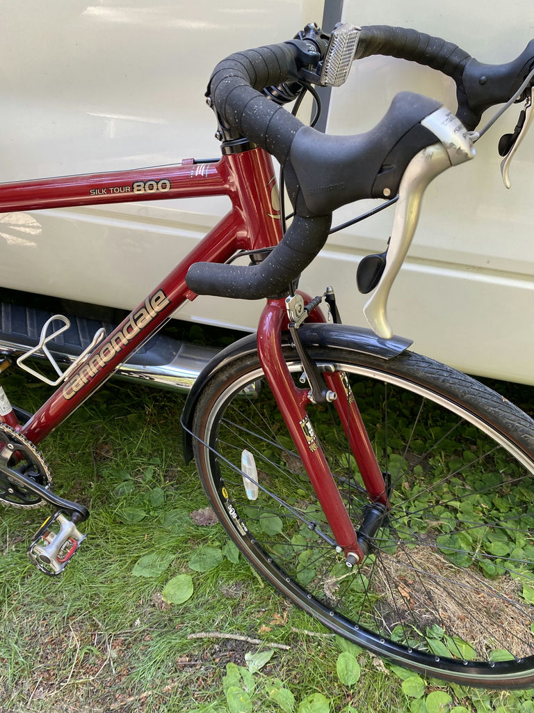 Cannondale Silk Tour 800 Road Bike And Helmets - image 2 of 7