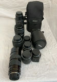 Nikon AF NIKKOR lens collection with adapter and case - thumbnail 1 of 5