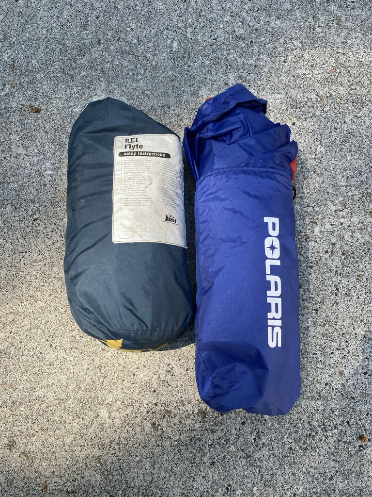 Sleeping Bags and a vintage single tent from REI - image 2 of 3