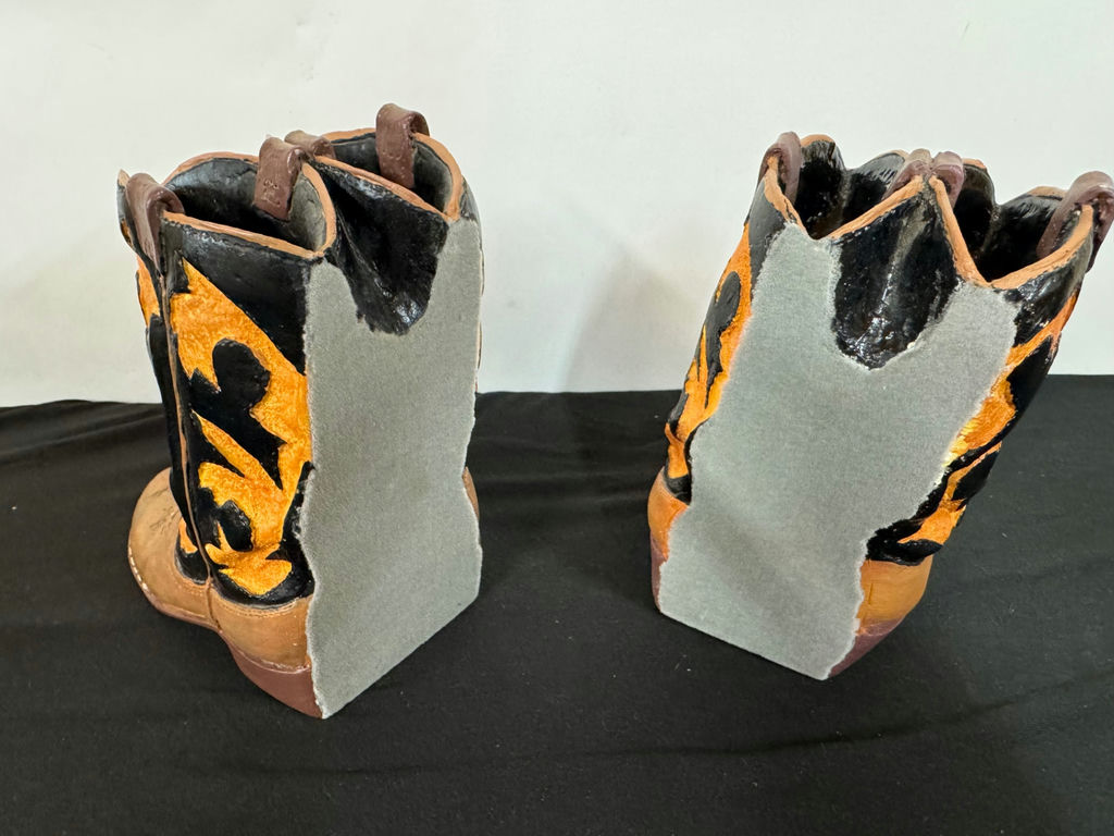Anchor marble and decorative cowboy boots bookends  - image 5 of 5