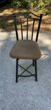 Wooden and Fabric Counter Stools - thumbnail 7 of 9