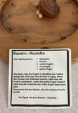 Bauern-Roulette round wooden game board with playing card decks - thumbnail 2 of 3