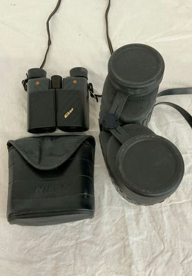 Two binoculars sets with case (Nikon 9x25 compact and Steiner 7x50 Military Marine) - Image 1 of 5