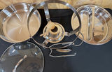 Stainless steel chafing dish set with lids and burner - thumbnail 4 of 4