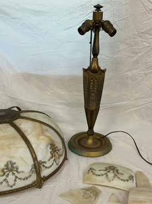 Antique Lamp In Need Of Love - Image 1 of 8