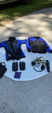 Diving gear set with wetsuits, BCD, and regulator - thumbnail 1 of 11