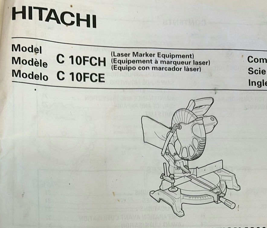 Hitachi Chop Saw - image 5 of 5