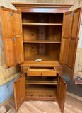 Vintage Tom Seely Solid Wood Corner Media Cabinet - thumbnail 2 of 5