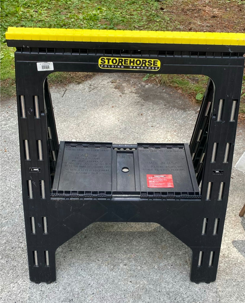 Sawhorses, Battery Charger & Ear Protection - image 2 of 7