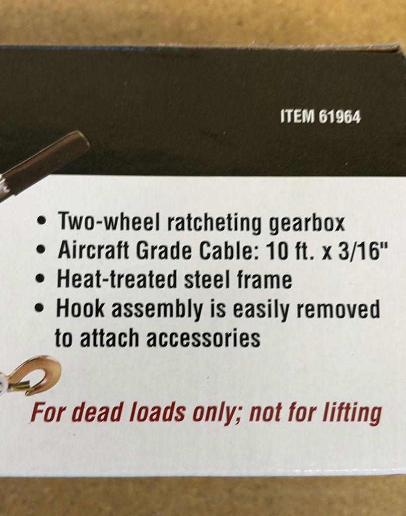 4000 Lb Cable Winch Puller - image 3 of 4