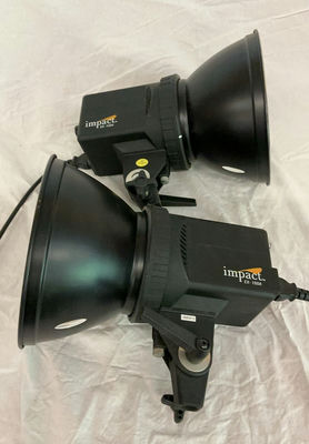 Pair Of Professional Impact Lights No Stands - Image 1 of 4