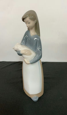 Lladro Girl With Pig, with Original Box - Image 1 of 6