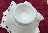 Milk glass tableware collection with lidded bowls, goblets, and a compote - thumbnail 12 of 12