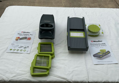 Mueller Onion Chopper Pro Deluxe Blade Set and Mandoline Grater Pro - Image 1 of 6