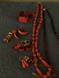 Red beaded jewelry collection - thumbnail 2 of 4