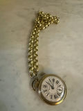 Westclock Gold pocket watch with chain - thumbnail 1 of 2