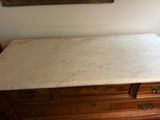Antique marble-topped wooden dresser - thumbnail 4 of 4