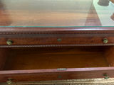 Antique wooden dresser with glass top - thumbnail 4 of 4
