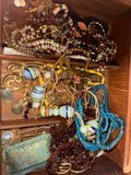 Vintage jewelry assortment in wooden box - thumbnail 6 of 7