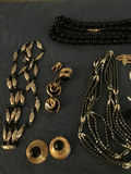 Assorted black and gold jewelry set (necklaces, earrings, rings, bracelets) - thumbnail 2 of 3