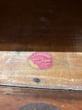 Antique five-drawer wooden chest with glass top - thumbnail 4 of 4