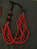 Red beaded jewelry collection - thumbnail 4 of 4